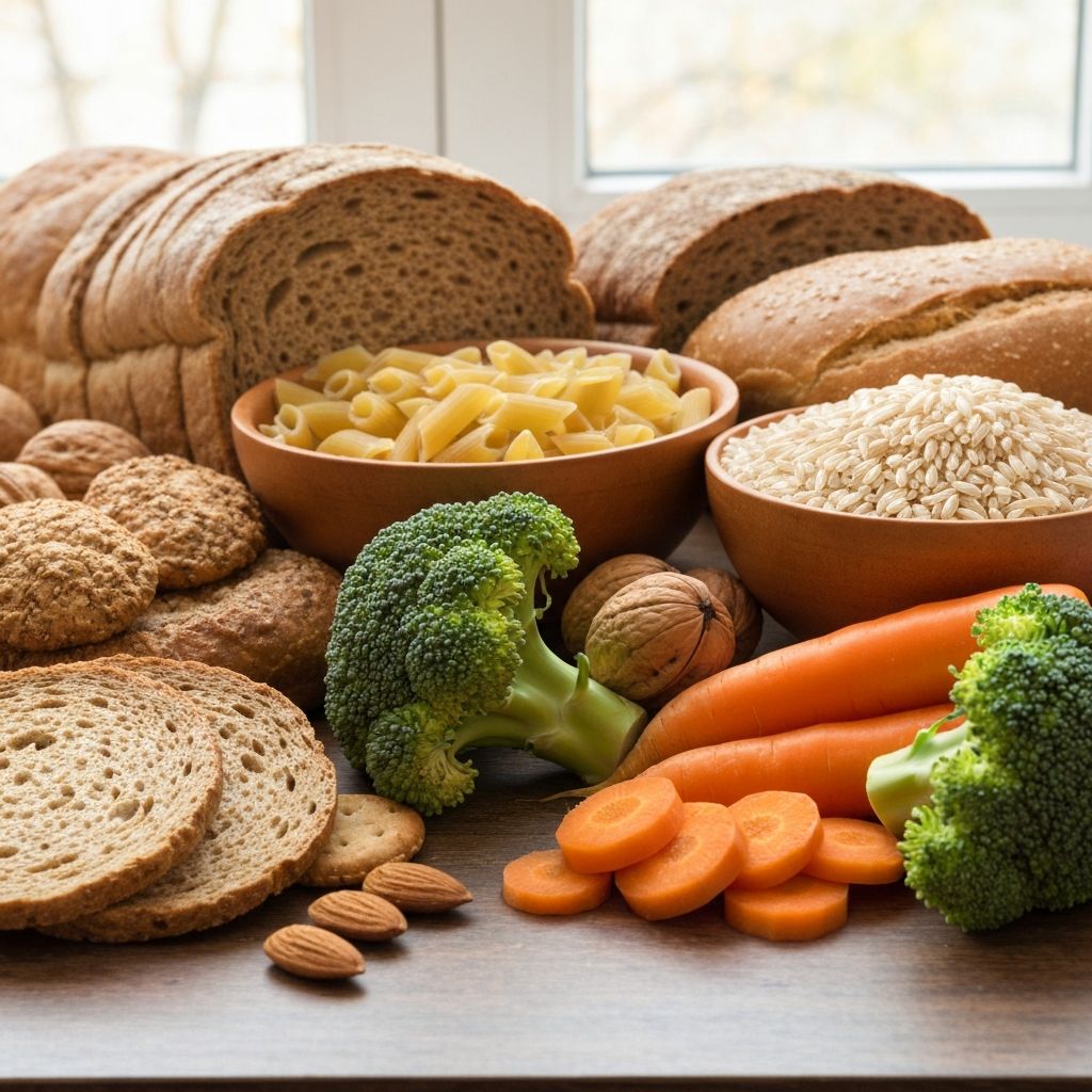 Insoluble fibre foods